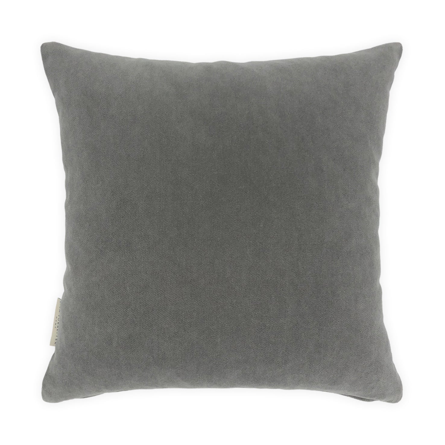 Andrew Martin comic print cushion reversible with grey velvet backing, 40x40cm, sustainable home décor.