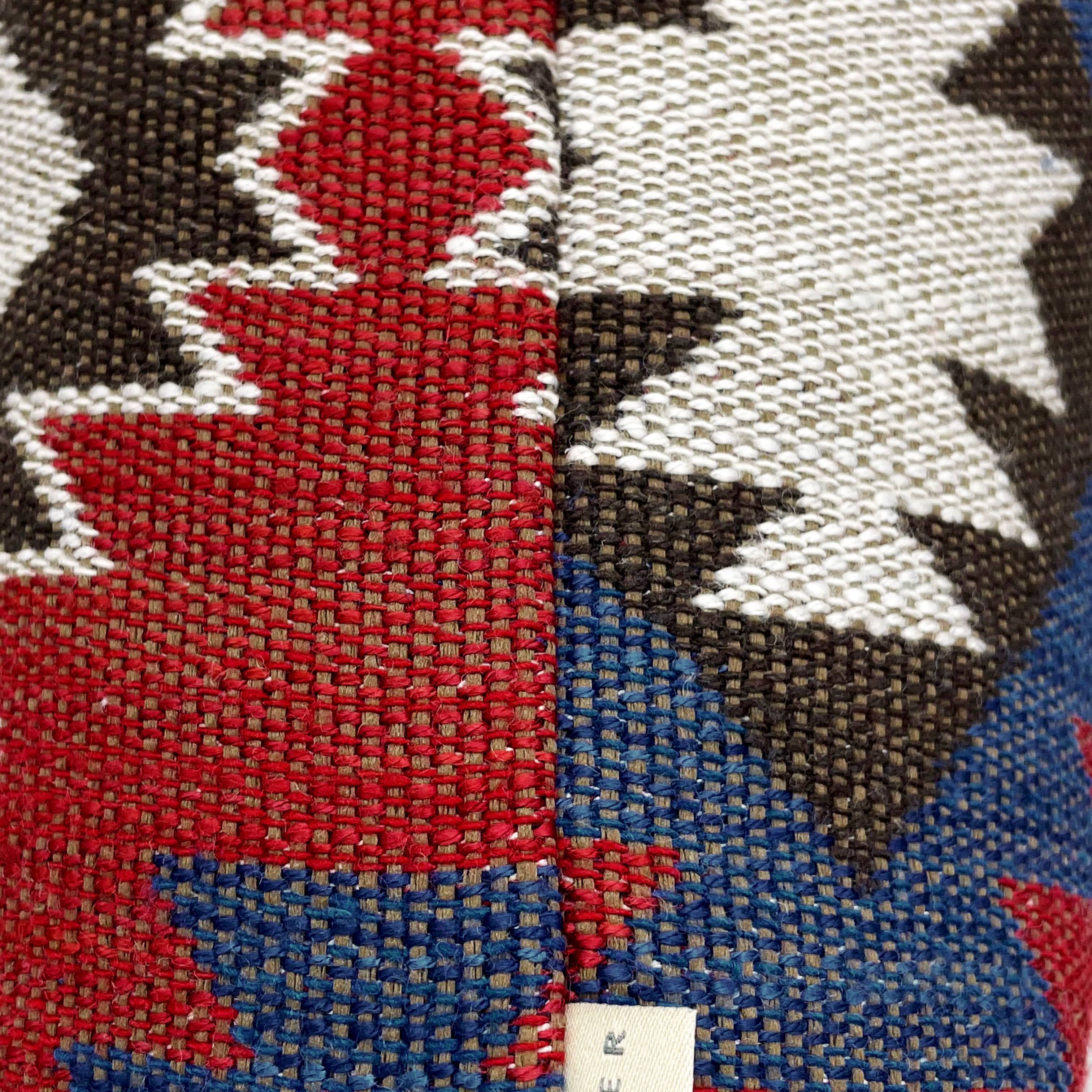 Multicoloured Woven Kilim Cushion - 40x40cm