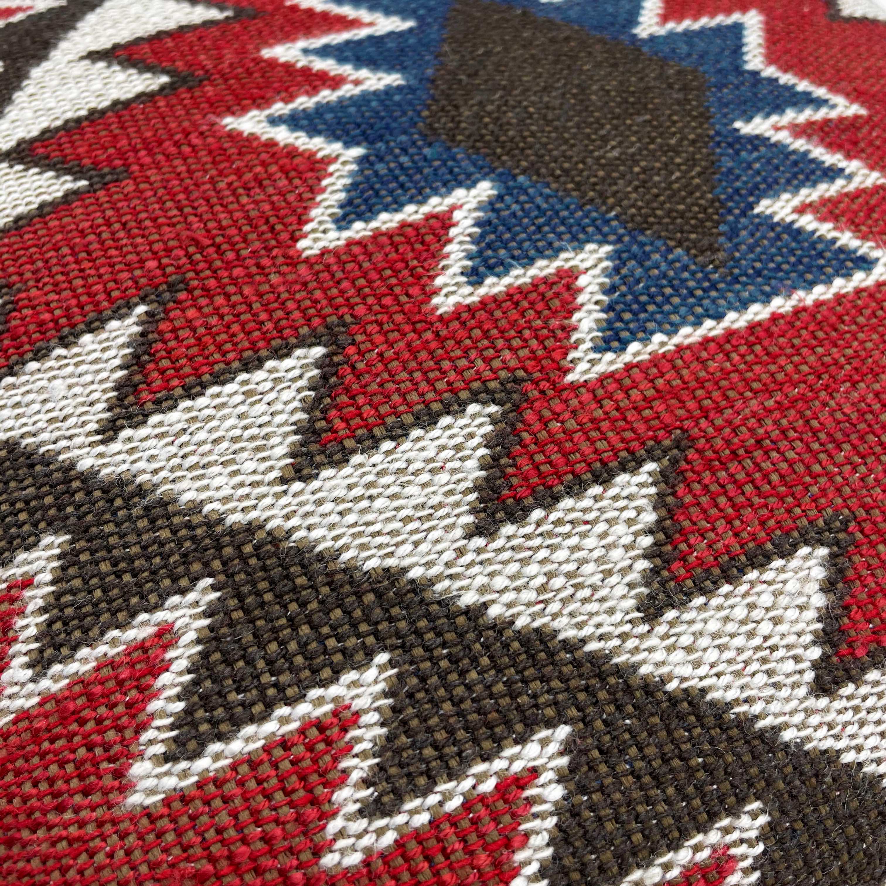 Multicoloured Woven Kilim Cushion - 40x40cm