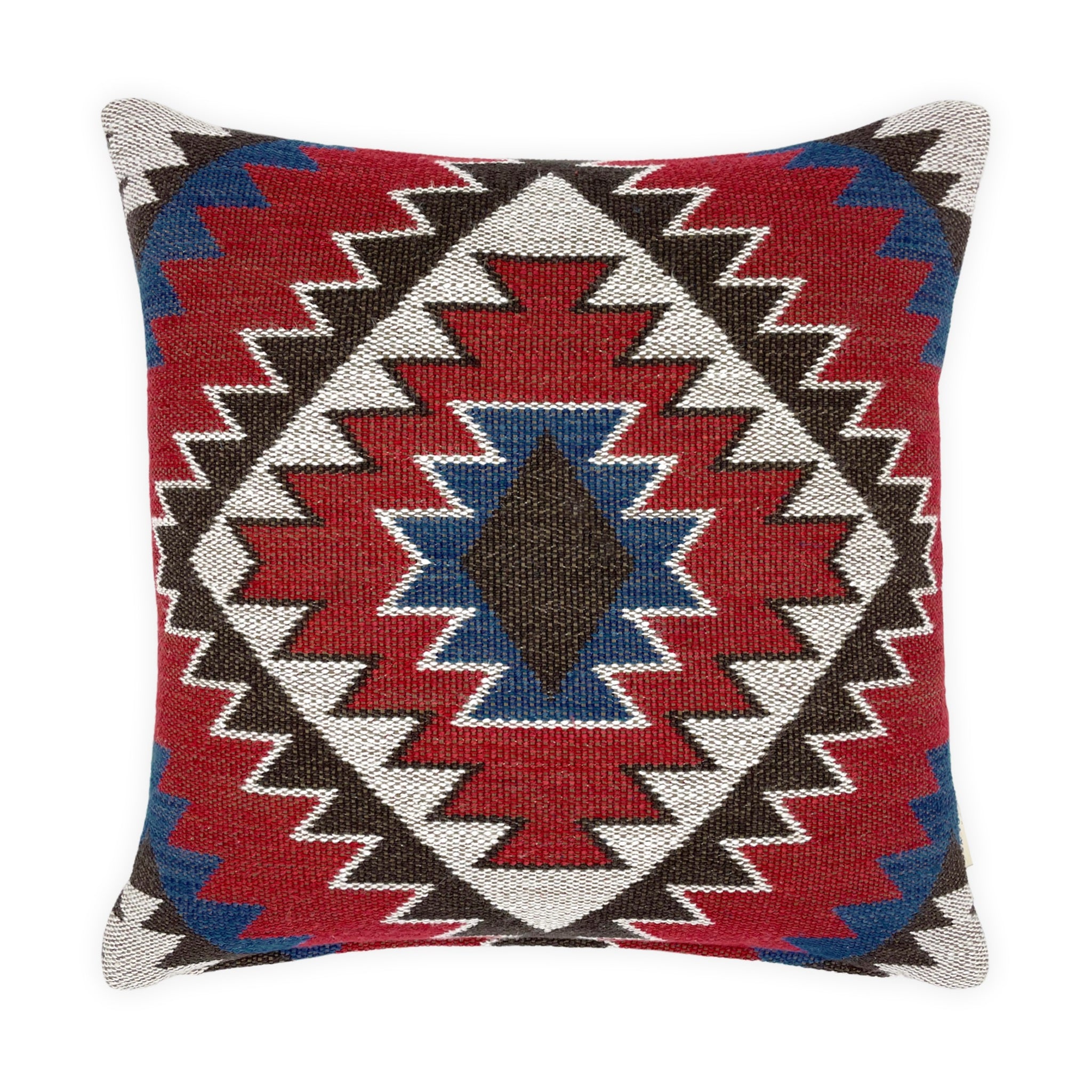 Multicoloured Woven Kilim Cushion - 40x40cm