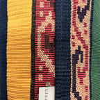 Multicoloured Striped Kilim Cushion - 40x40cm