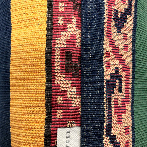 Multicoloured Striped Kilim Cushion - 40x40cm