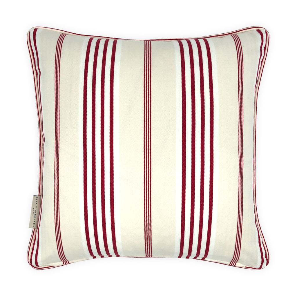 Red, Green & Blue Cashew Nut Tree Cotton Cushion, Reversible 40x40cm