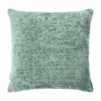 Textured Blue & Cream Velvet Bird & Florals Cushion, Reversible - 45x45cm