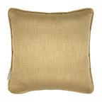 Gold & Green Piped Swirl Motif Luxurious Jacquard Cushion Cover, Reversible - 45x45cm