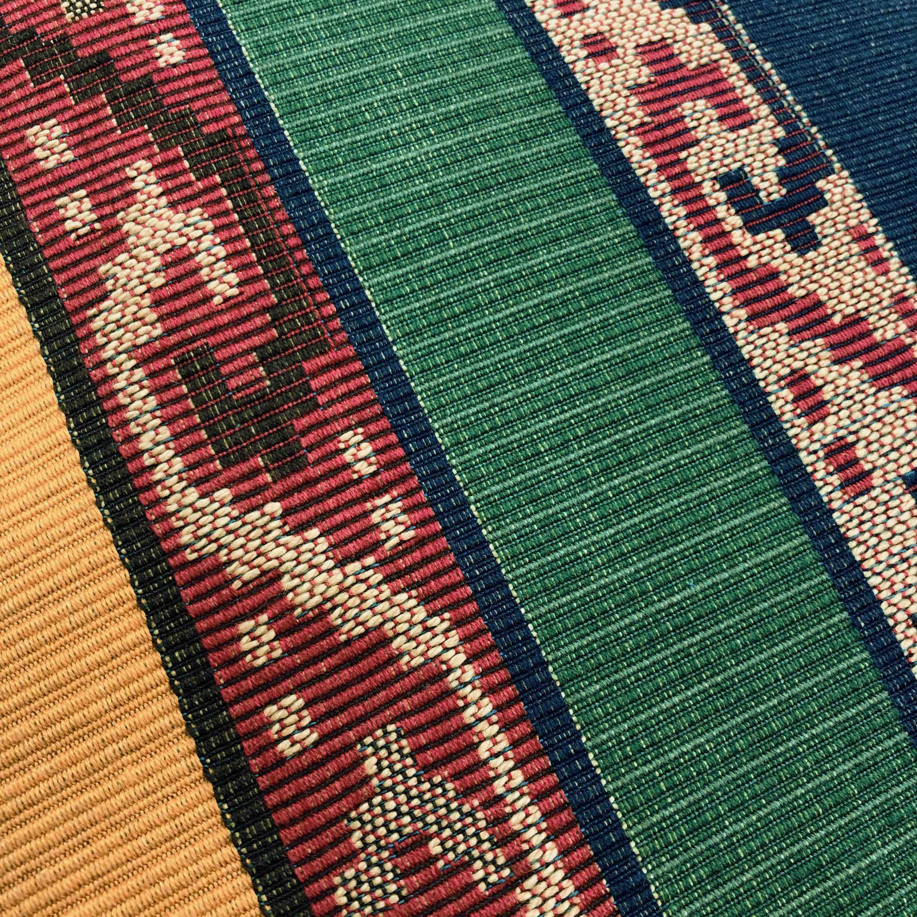 Multicoloured Striped Kilim Cushion - 50x50cm