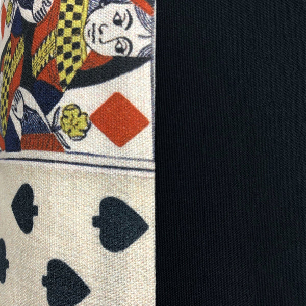Playing Cards Print Cushion, Reversible - 40x60cm