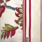 Red, Green & Blue Cashew Nut Tree Cotton Cushion, Reversible 40x40cm