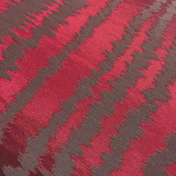 Deep Red Silk Taffeta Cushion - 60x60cm