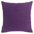 Reversible cushion cover with plain purple back