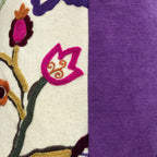 Sustainable oversized floral cushion cover for home décor
